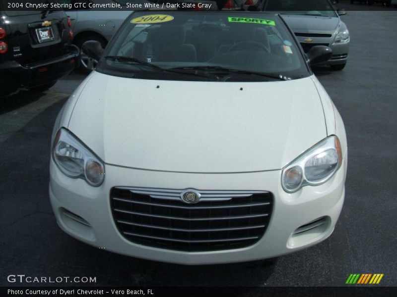 Stone White / Dark Slate Gray 2004 Chrysler Sebring GTC Convertible