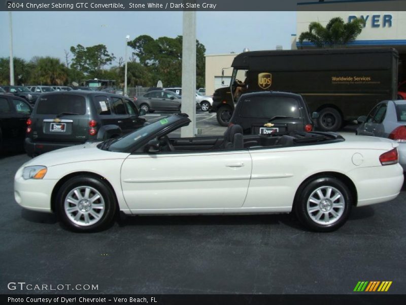 Stone White / Dark Slate Gray 2004 Chrysler Sebring GTC Convertible
