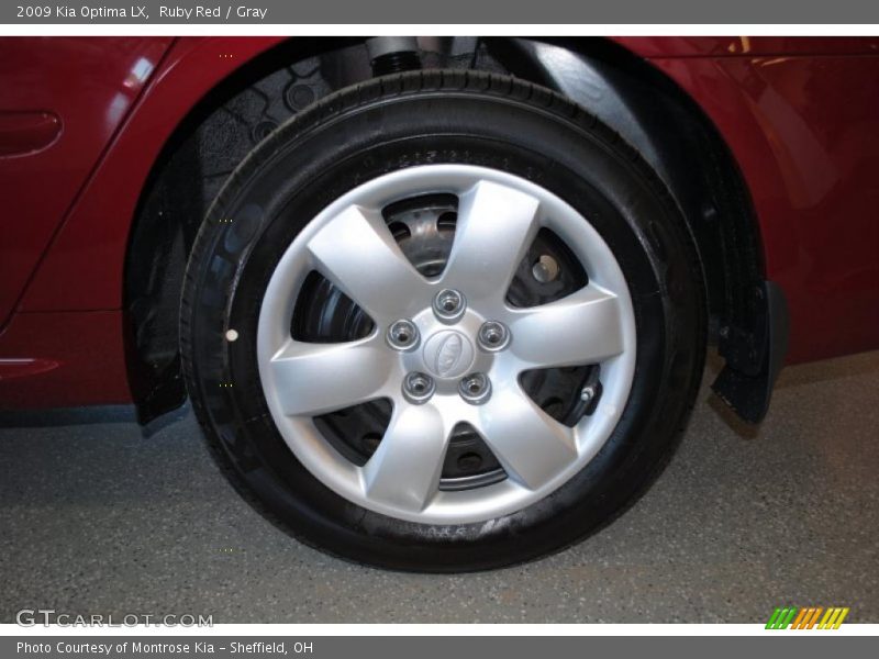 Ruby Red / Gray 2009 Kia Optima LX