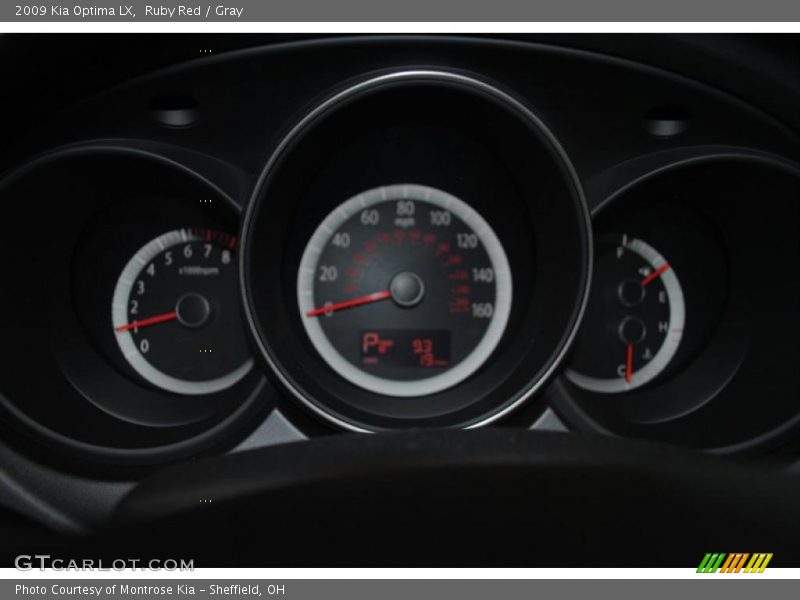 Ruby Red / Gray 2009 Kia Optima LX
