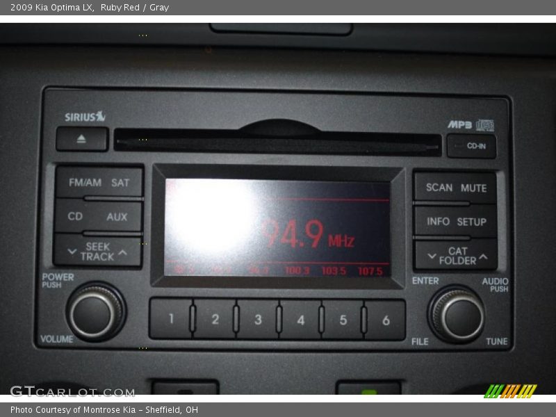 Ruby Red / Gray 2009 Kia Optima LX