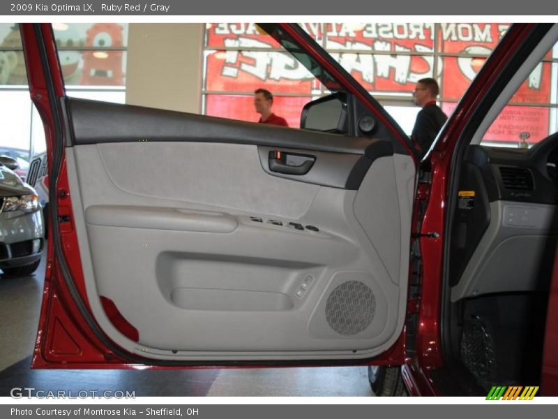 Ruby Red / Gray 2009 Kia Optima LX