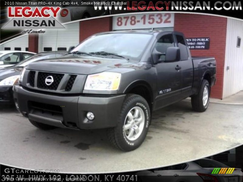 Smoke Metallic / Charcoal 2010 Nissan Titan PRO-4X King Cab 4x4