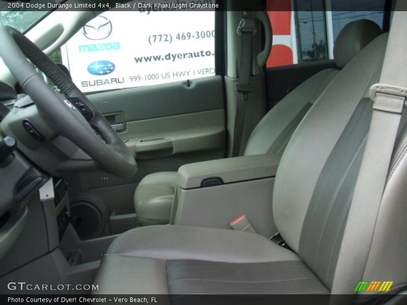 Black / Dark Khaki/Light Graystone 2004 Dodge Durango Limited 4x4