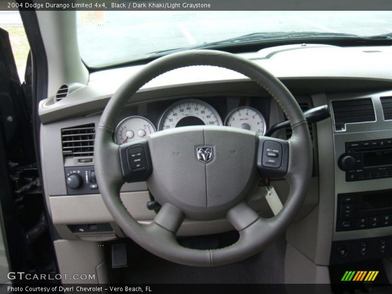 Black / Dark Khaki/Light Graystone 2004 Dodge Durango Limited 4x4
