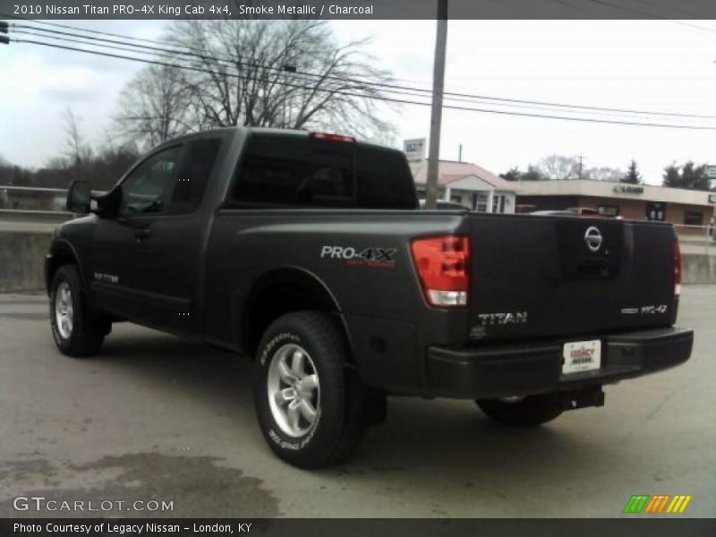 Smoke Metallic / Charcoal 2010 Nissan Titan PRO-4X King Cab 4x4