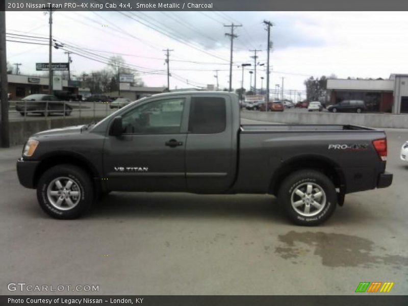 Smoke Metallic / Charcoal 2010 Nissan Titan PRO-4X King Cab 4x4
