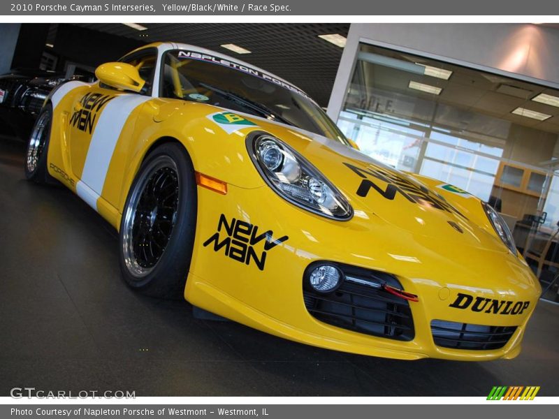 Yellow/Black/White / Race Spec. 2010 Porsche Cayman S Interseries