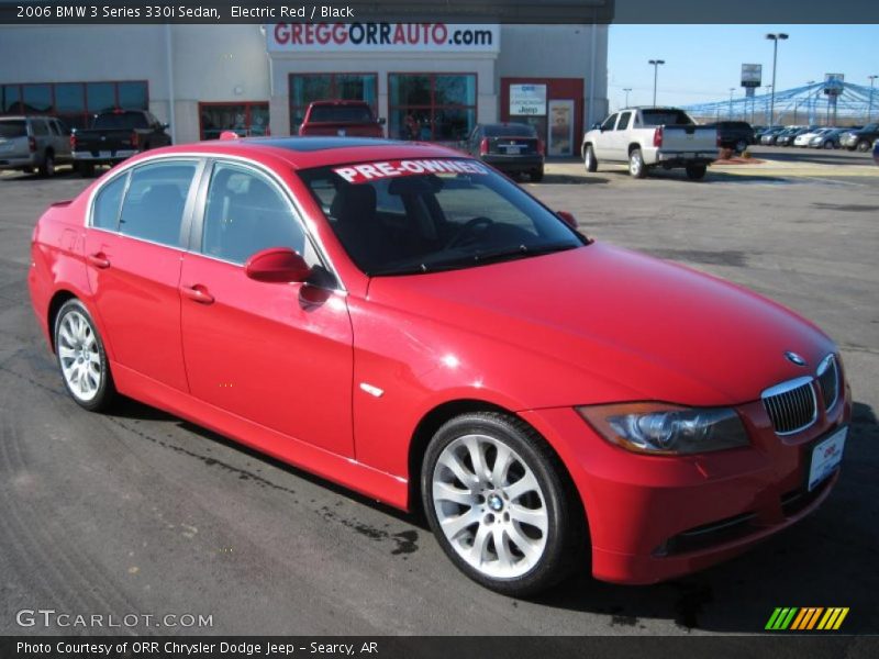 Electric Red / Black 2006 BMW 3 Series 330i Sedan