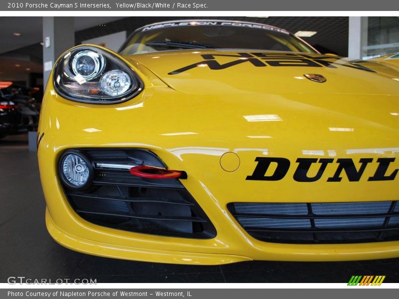 Yellow/Black/White / Race Spec. 2010 Porsche Cayman S Interseries
