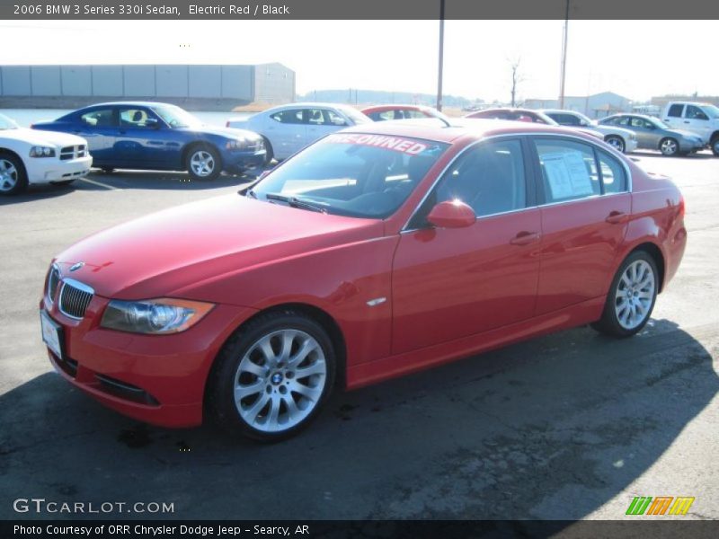 Electric Red / Black 2006 BMW 3 Series 330i Sedan