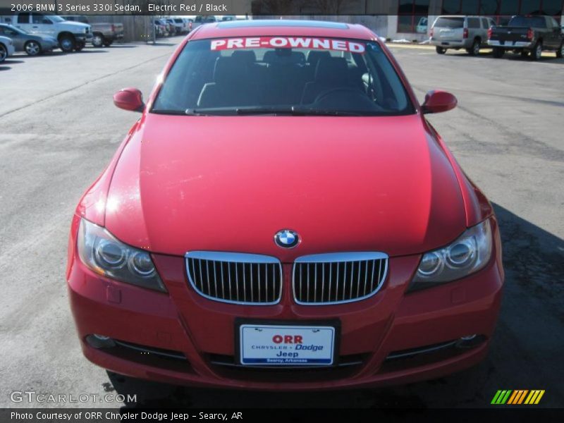 Electric Red / Black 2006 BMW 3 Series 330i Sedan