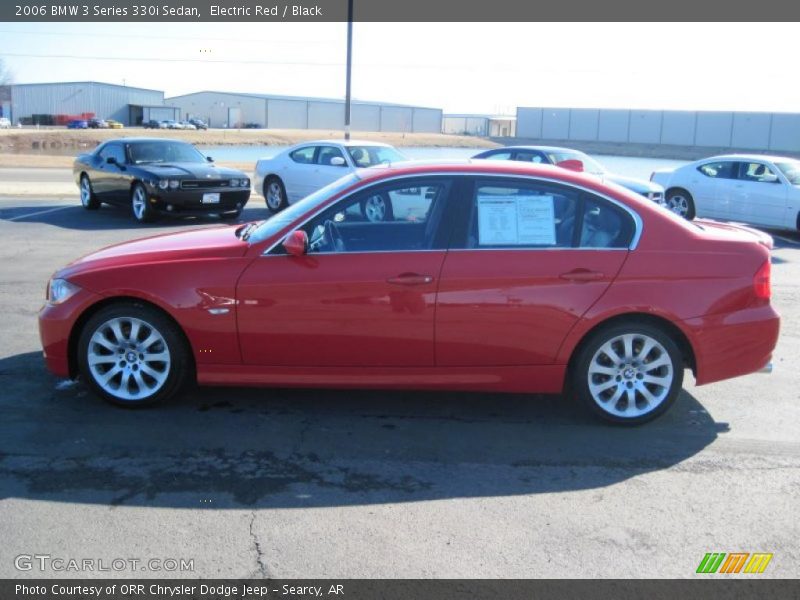 Electric Red / Black 2006 BMW 3 Series 330i Sedan
