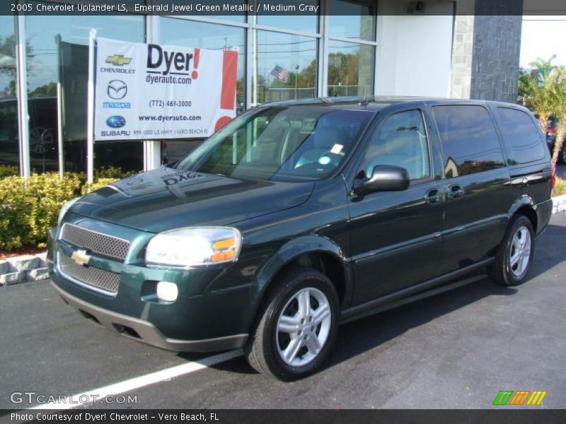 Emerald Jewel Green Metallic / Medium Gray 2005 Chevrolet Uplander LS