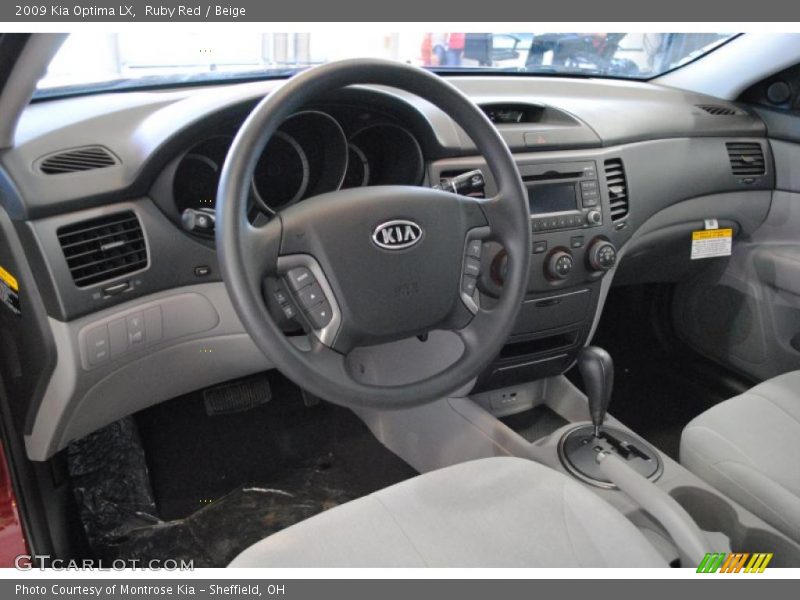 Ruby Red / Beige 2009 Kia Optima LX