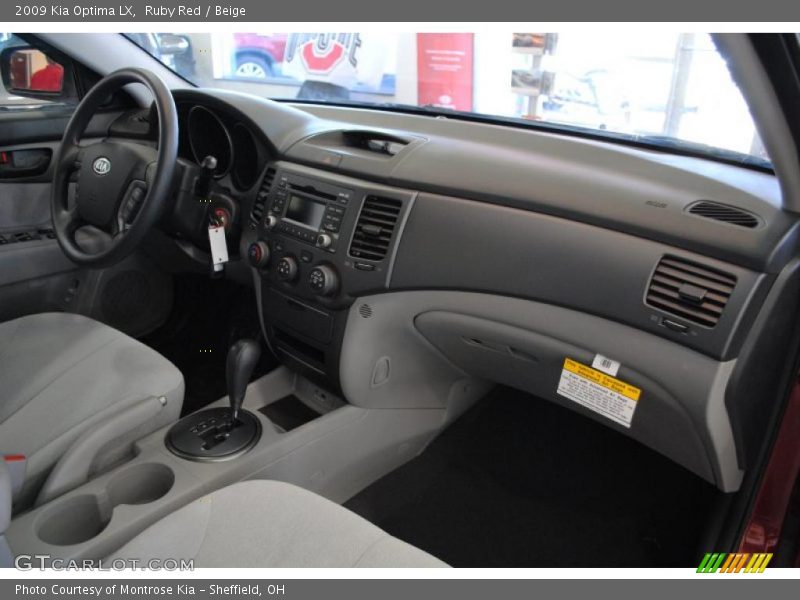 Ruby Red / Beige 2009 Kia Optima LX