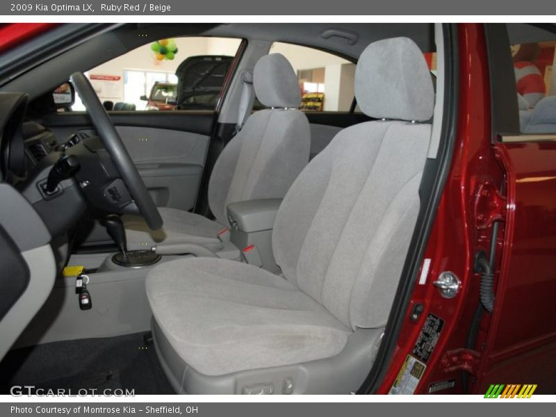 Ruby Red / Beige 2009 Kia Optima LX