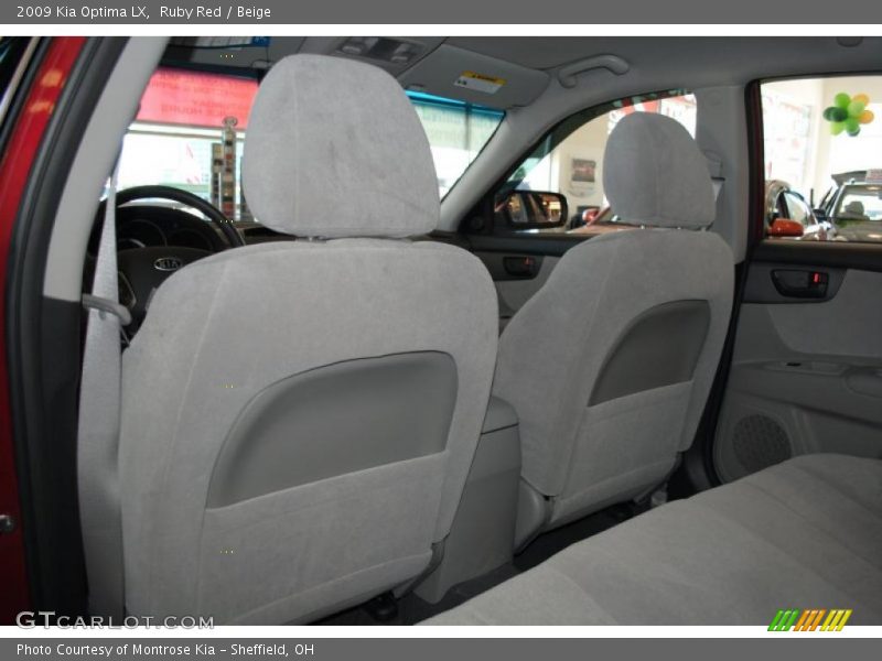 Ruby Red / Beige 2009 Kia Optima LX