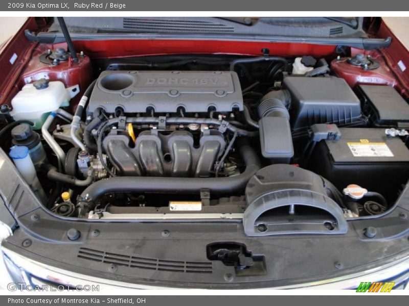 Ruby Red / Beige 2009 Kia Optima LX