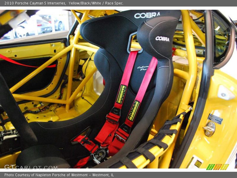 Yellow/Black/White / Race Spec. 2010 Porsche Cayman S Interseries
