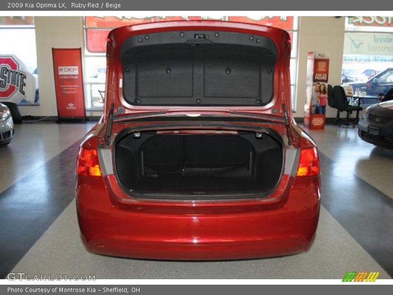 Ruby Red / Beige 2009 Kia Optima LX