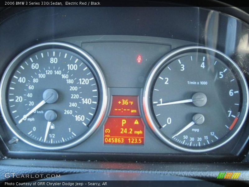 Electric Red / Black 2006 BMW 3 Series 330i Sedan