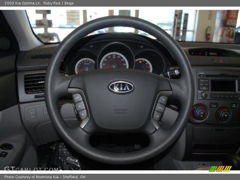 Ruby Red / Beige 2009 Kia Optima LX