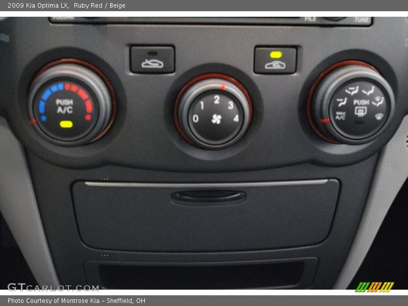 Ruby Red / Beige 2009 Kia Optima LX