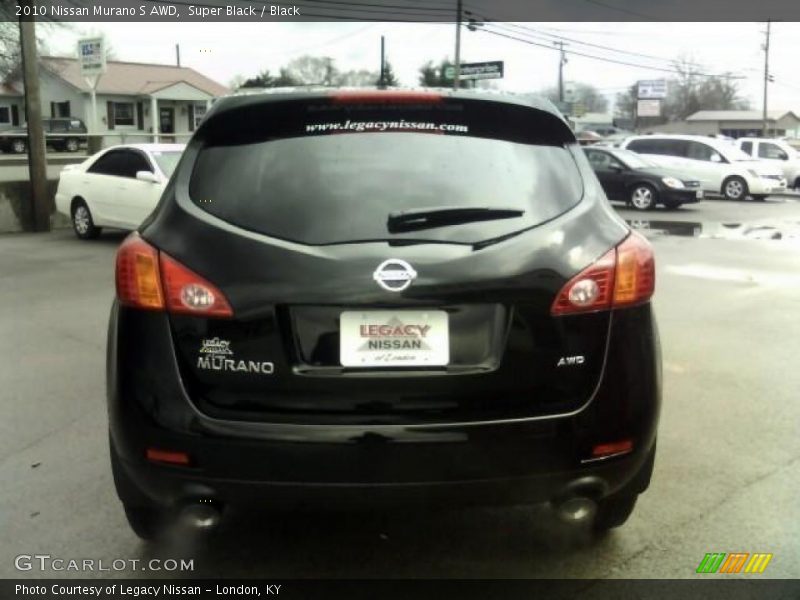 Super Black / Black 2010 Nissan Murano S AWD