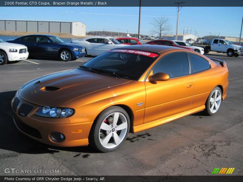 Brazen Orange Metallic / Black 2006 Pontiac GTO Coupe