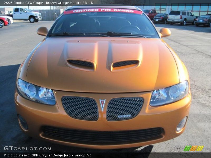 Brazen Orange Metallic / Black 2006 Pontiac GTO Coupe