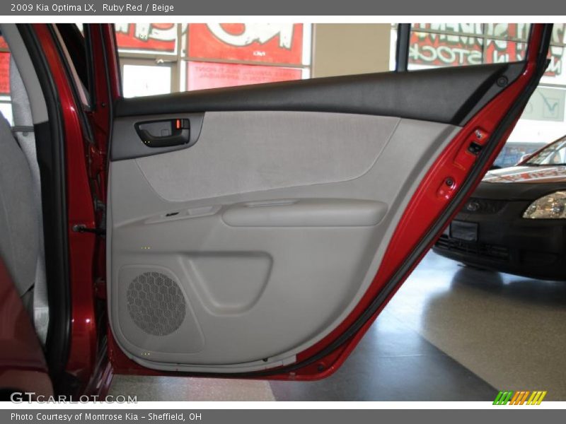 Ruby Red / Beige 2009 Kia Optima LX