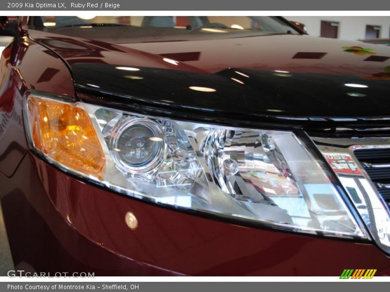 Ruby Red / Beige 2009 Kia Optima LX
