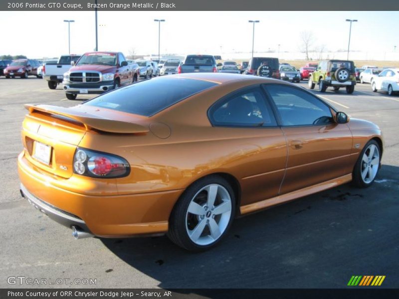 Brazen Orange Metallic / Black 2006 Pontiac GTO Coupe