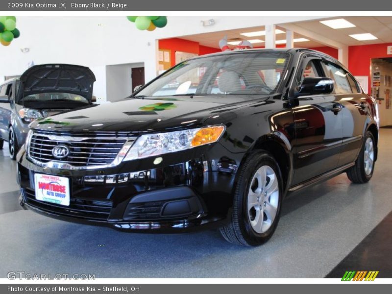 Ebony Black / Beige 2009 Kia Optima LX