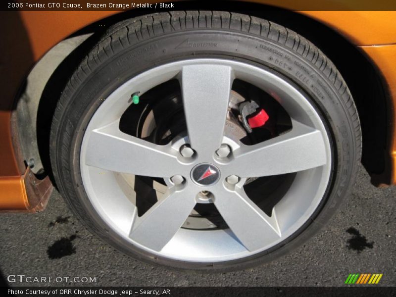 Brazen Orange Metallic / Black 2006 Pontiac GTO Coupe