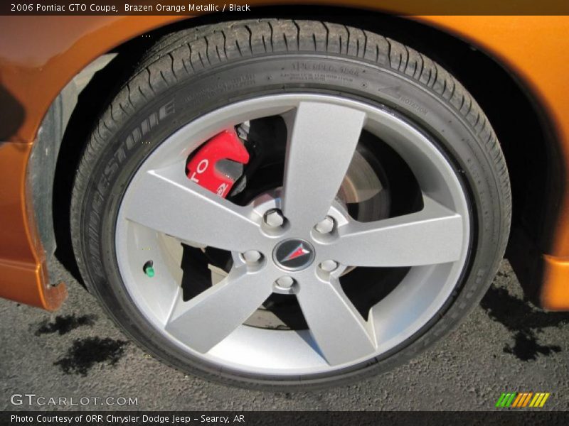 Brazen Orange Metallic / Black 2006 Pontiac GTO Coupe