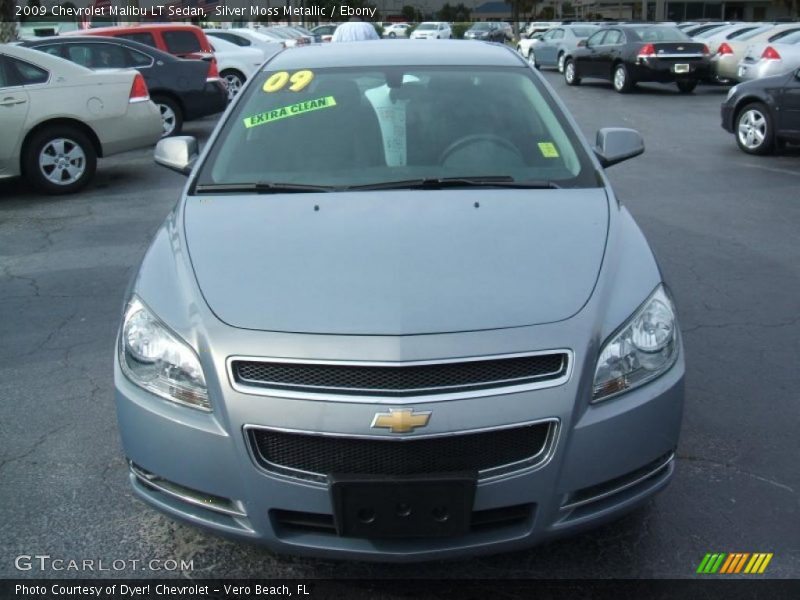 Silver Moss Metallic / Ebony 2009 Chevrolet Malibu LT Sedan