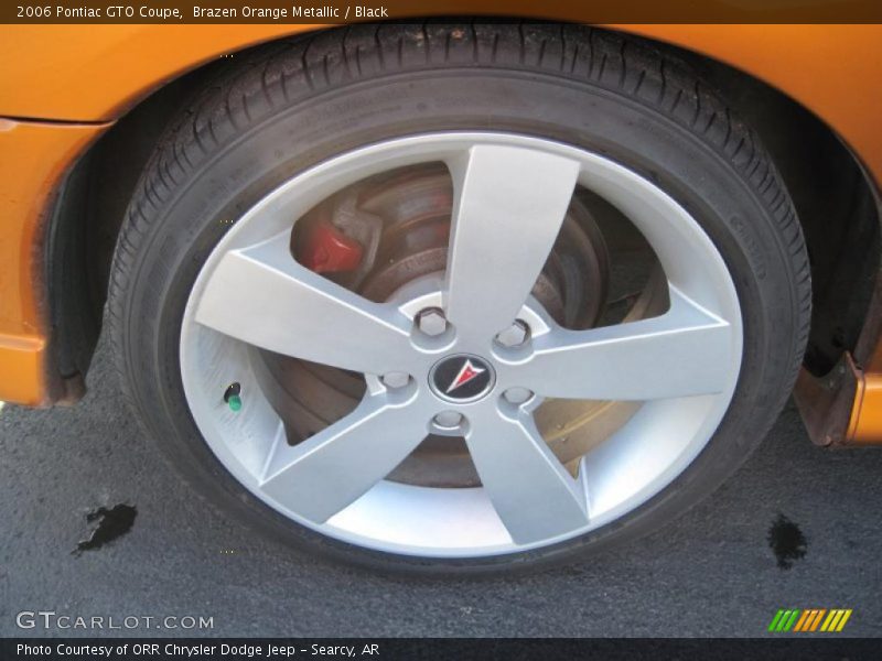 Brazen Orange Metallic / Black 2006 Pontiac GTO Coupe