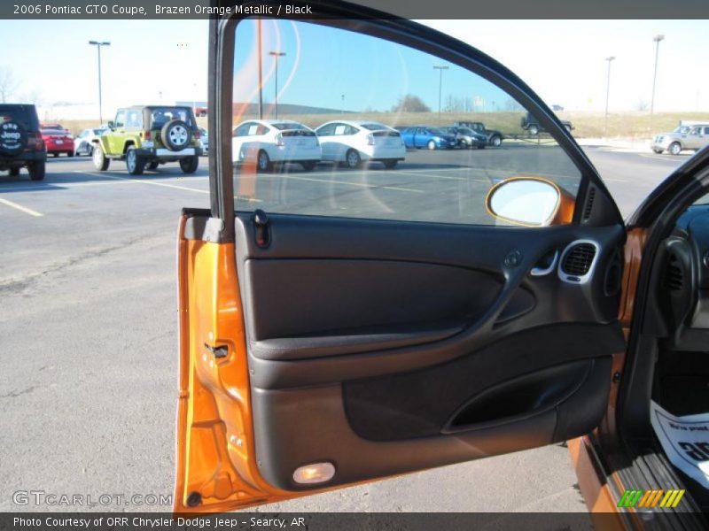 Brazen Orange Metallic / Black 2006 Pontiac GTO Coupe