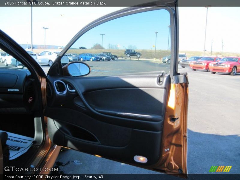 Brazen Orange Metallic / Black 2006 Pontiac GTO Coupe