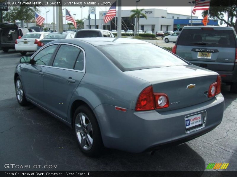 Silver Moss Metallic / Ebony 2009 Chevrolet Malibu LT Sedan