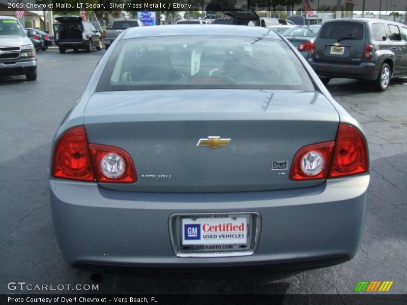 Silver Moss Metallic / Ebony 2009 Chevrolet Malibu LT Sedan