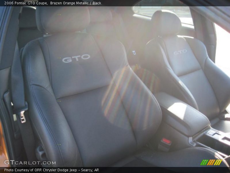 Brazen Orange Metallic / Black 2006 Pontiac GTO Coupe