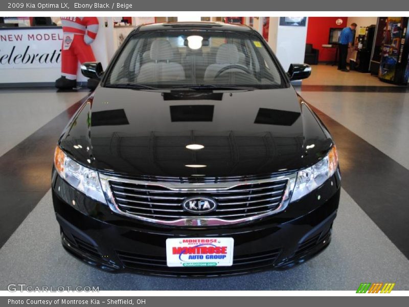 Ebony Black / Beige 2009 Kia Optima LX