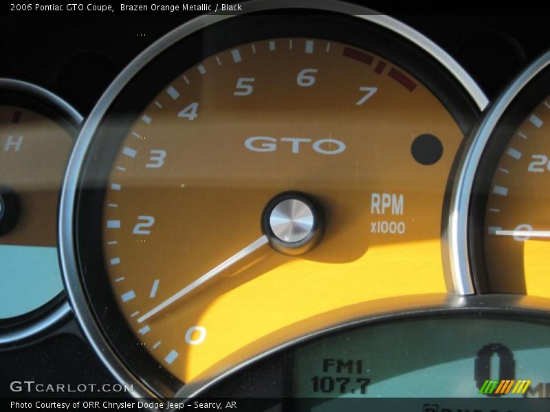 Brazen Orange Metallic / Black 2006 Pontiac GTO Coupe