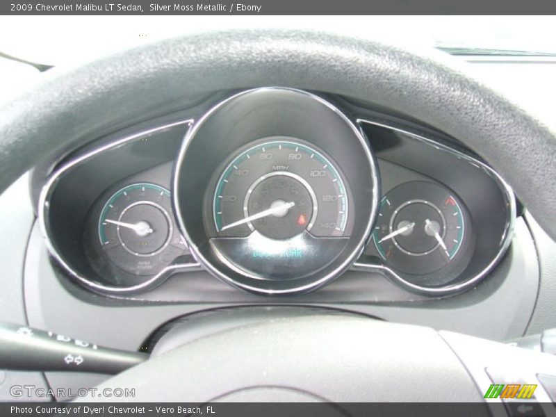 Silver Moss Metallic / Ebony 2009 Chevrolet Malibu LT Sedan
