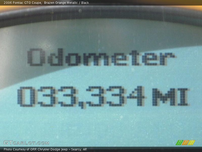 Brazen Orange Metallic / Black 2006 Pontiac GTO Coupe