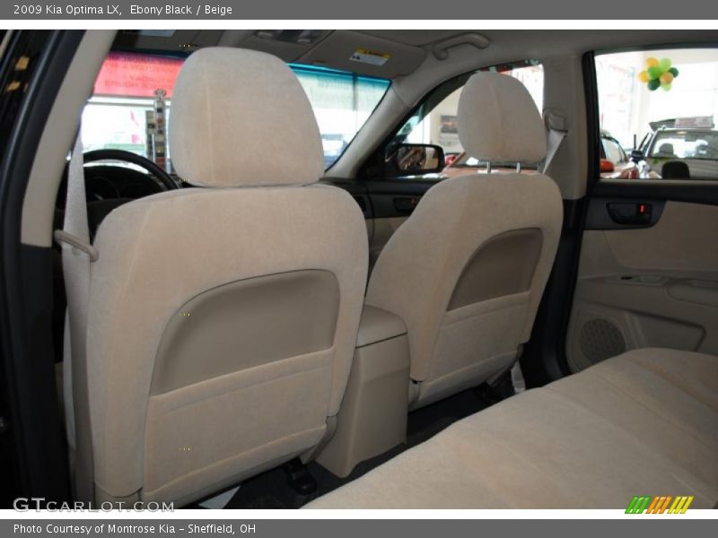 Ebony Black / Beige 2009 Kia Optima LX