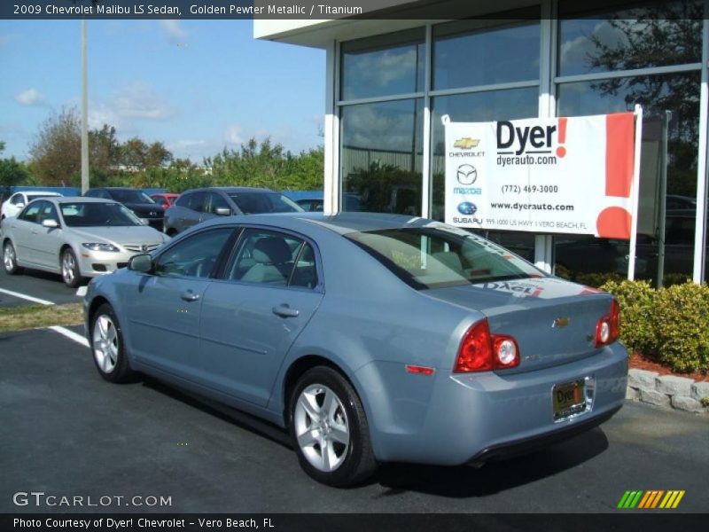 Golden Pewter Metallic / Titanium 2009 Chevrolet Malibu LS Sedan